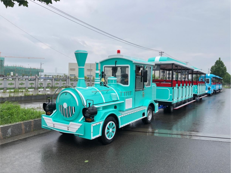 42座無軌觀光小火車（奶油藍(lán)）